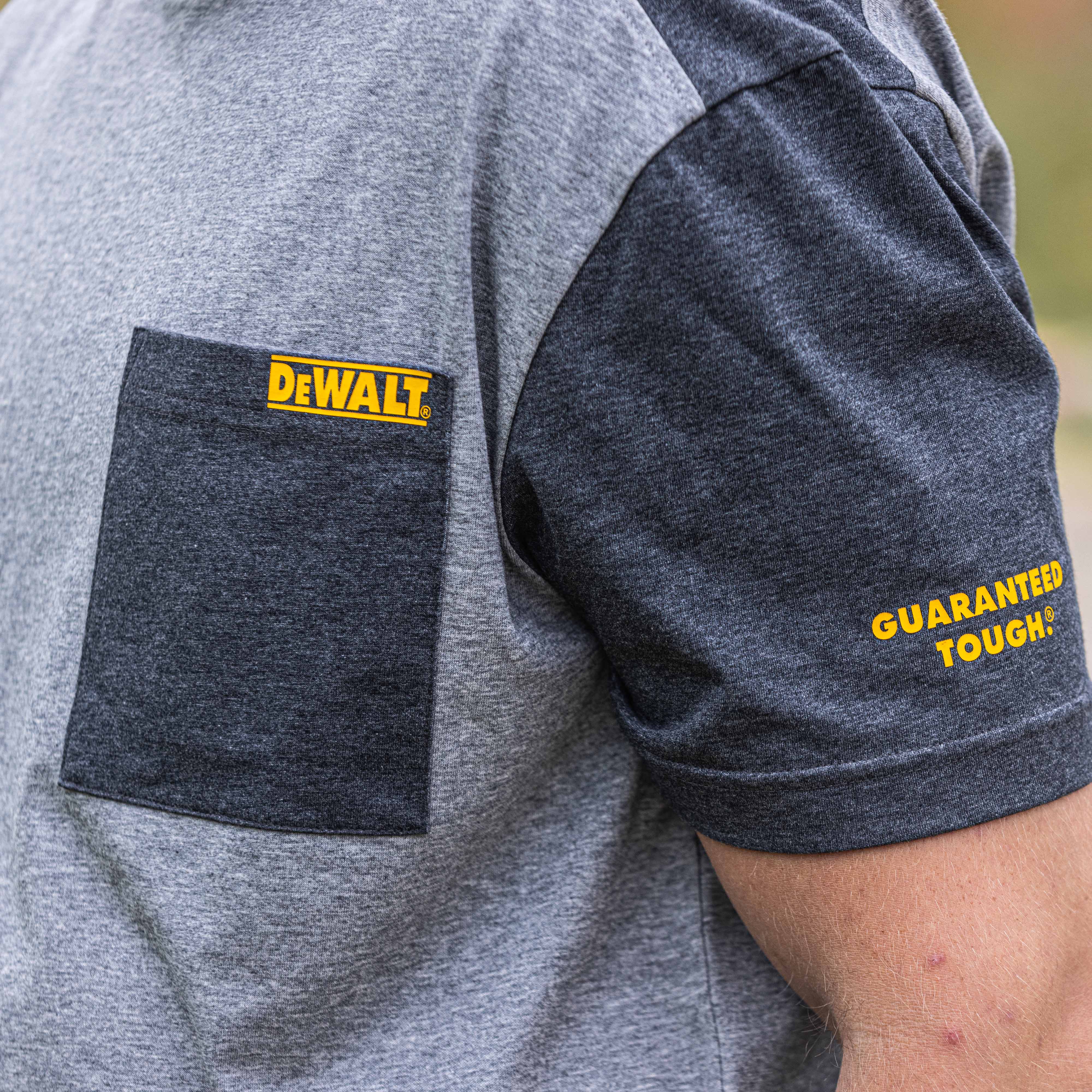 DEWALT Chico Men's CoolMax Wicking Cottonpoly, Regular Fit, Crew Neck T Shirt - Image 5