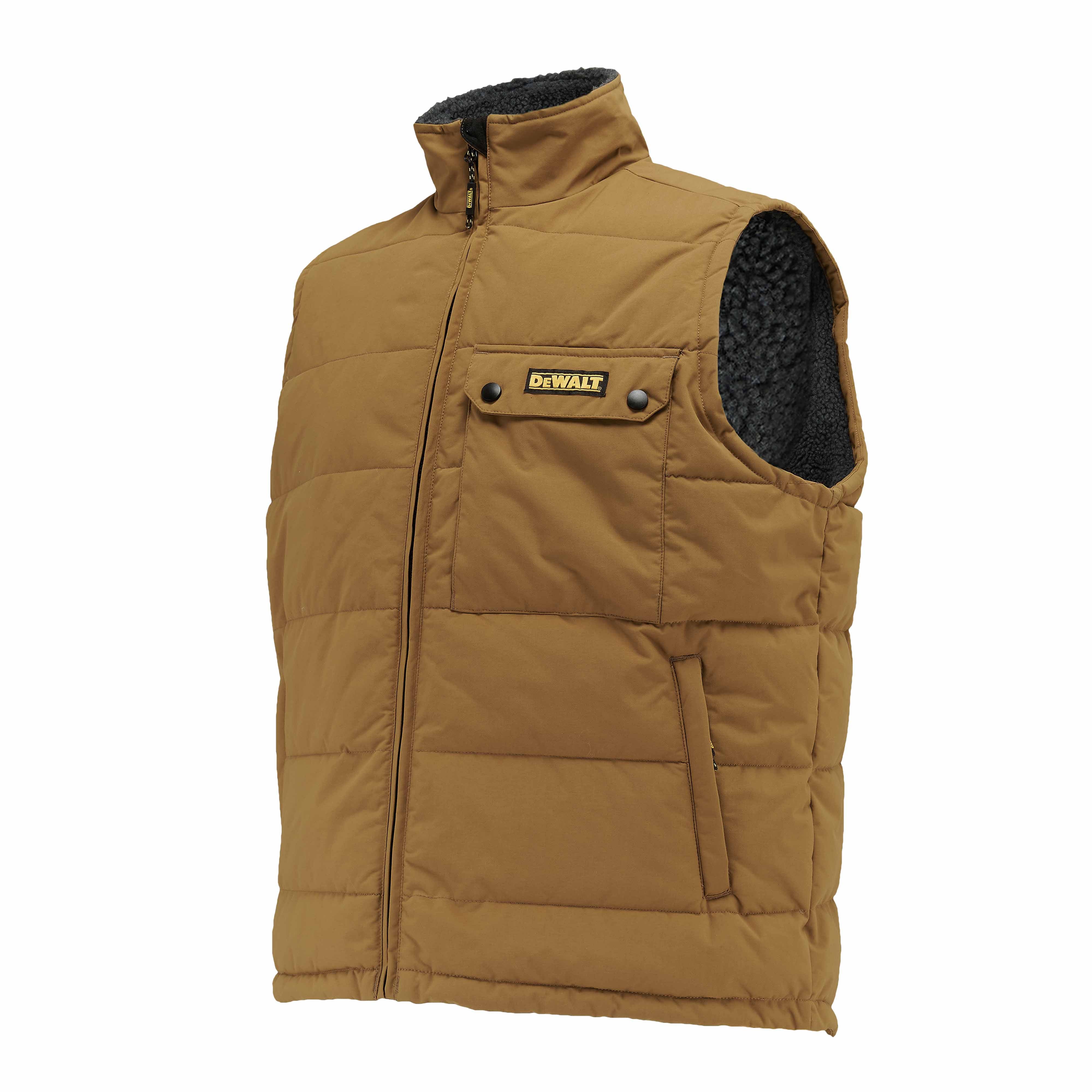 DEWALT Guildford Men's Borg Fleece Lined, Water Resistant, Puffer Work Gilet - Image 3