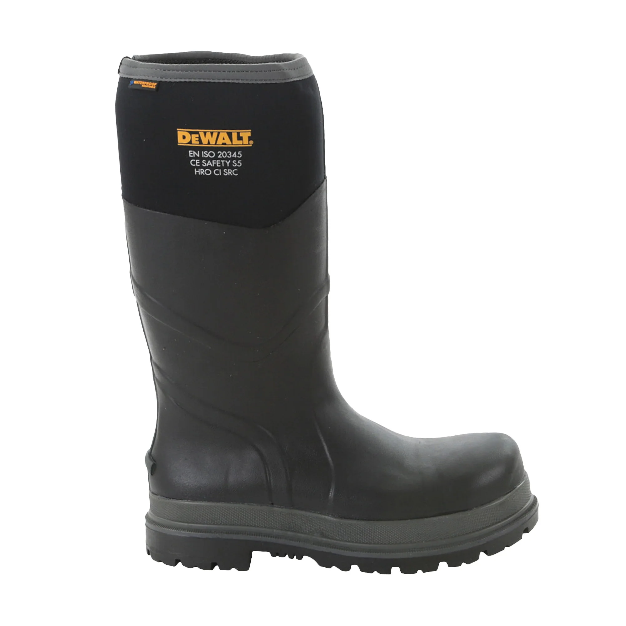 DEWALT Hobart Men's Neoprene, Waterproof, Thermal, Wellington Safety Boot