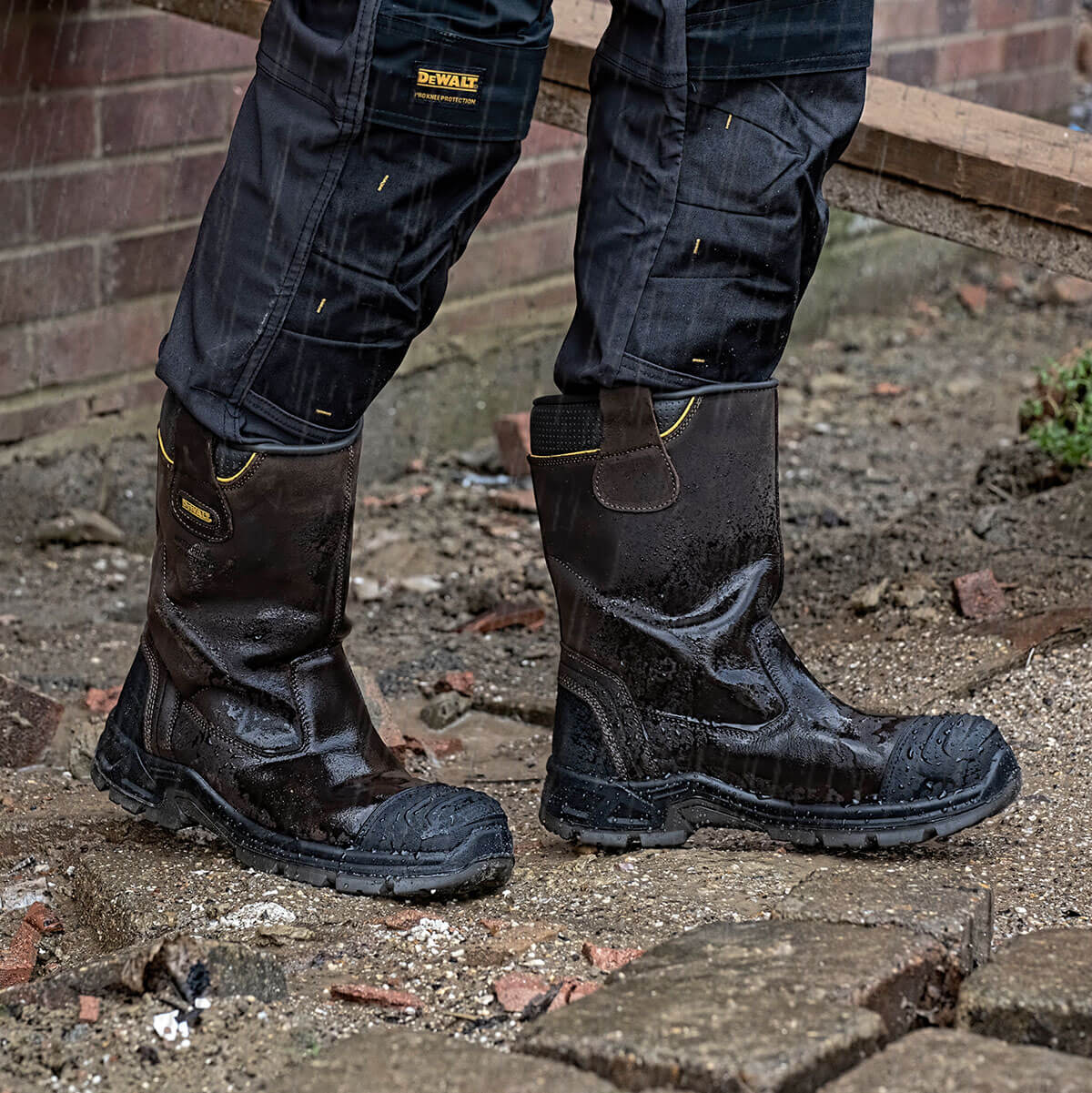 DEWALT Millington Men's, Waterproof, Composite Toe, Rigger Work Boot - Image 4